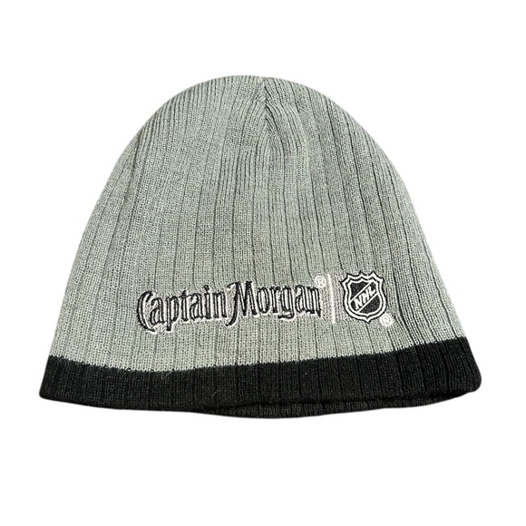 NHL Other - Chicago Blackhawks Beanie Hat NHL Captain Morgan Promo Gray Knit Winter Cap